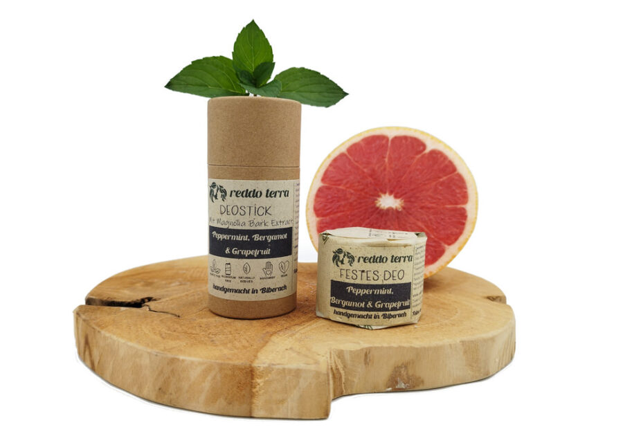 Natur Deo mit Pfefferminze und Grapefruit ohne Aluminium und ohne Natron