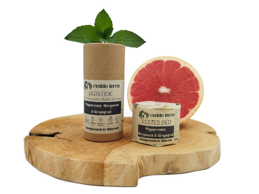 Natur Deo mit Pfefferminze und Grapefruit ohne Aluminium und ohne Natron