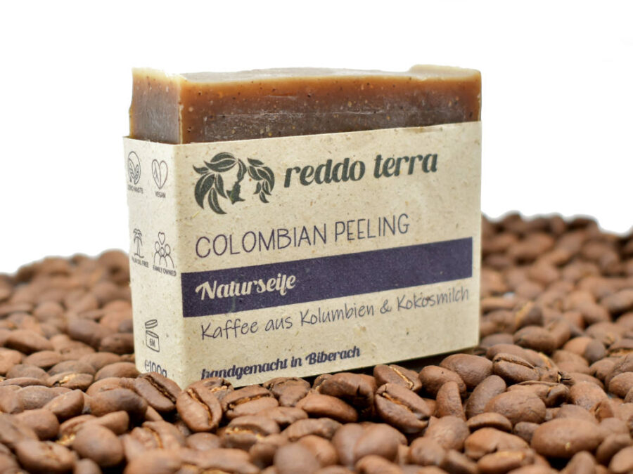 colombian peeling kaffeeseife mit kokosmilch