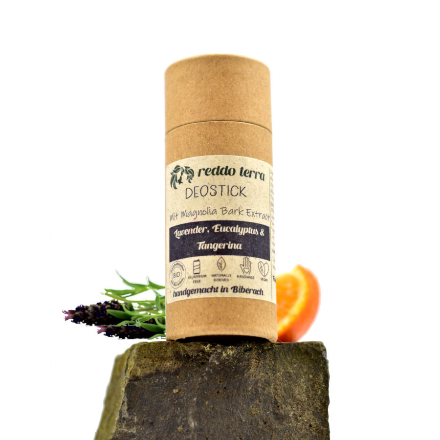 Lavendel, Eukalyptus & Mandarine Deostick mit Magnesium - Naturkosmetik