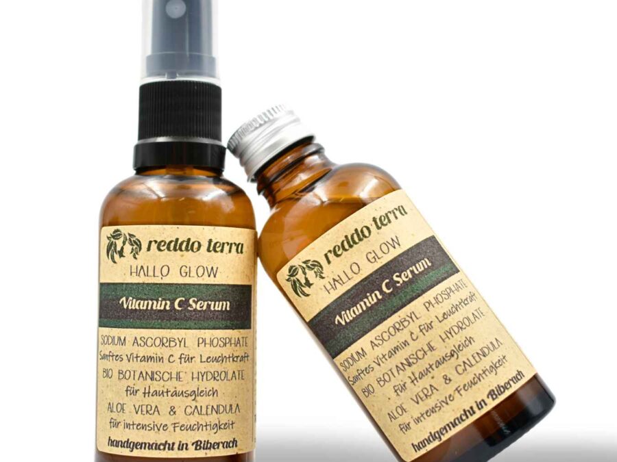 Vitamin C Serum für unreine, fettige & reife Haut – mit astabilisiertem Vitamin C, Aloe Vera & Calendula.