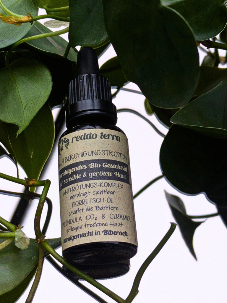 Öltropfen der Hautberuhigungstropfen mit Flasche – leichte Textur des Gesichtsöls für sensible Haut