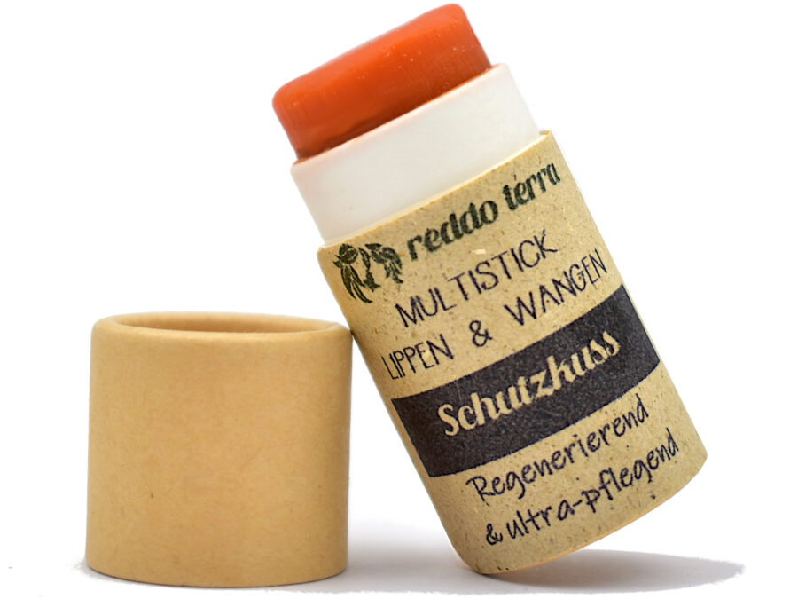 Lippenpflege Balm ohne Farbpigmente mit Astaxanthin-Glow – Schutzkuss