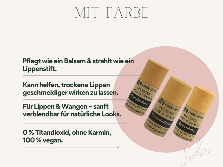 Veganer Lippenpflege-Stick in nachhaltiger Papertube